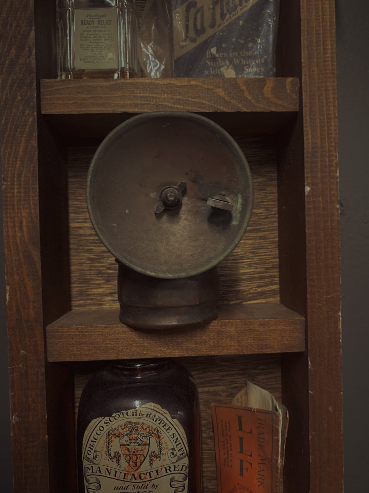 Antique Coal Miners Head Lamp